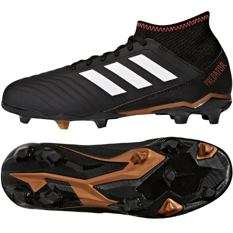 Adidas Predator 18.3 FG Jr CP9010 voetbalschoenen zwart