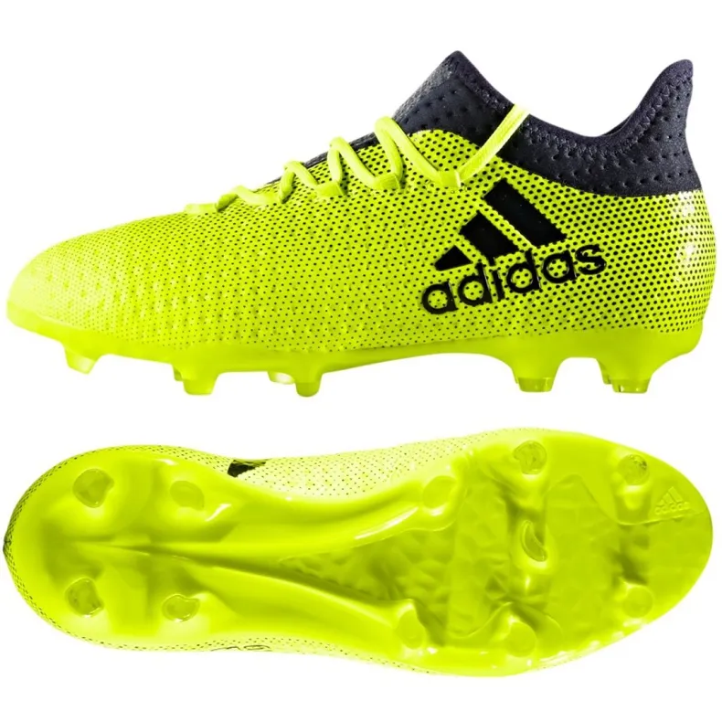 Adidas X 17.1 Jr S82297 voetbalschoenen veelkleurig groente