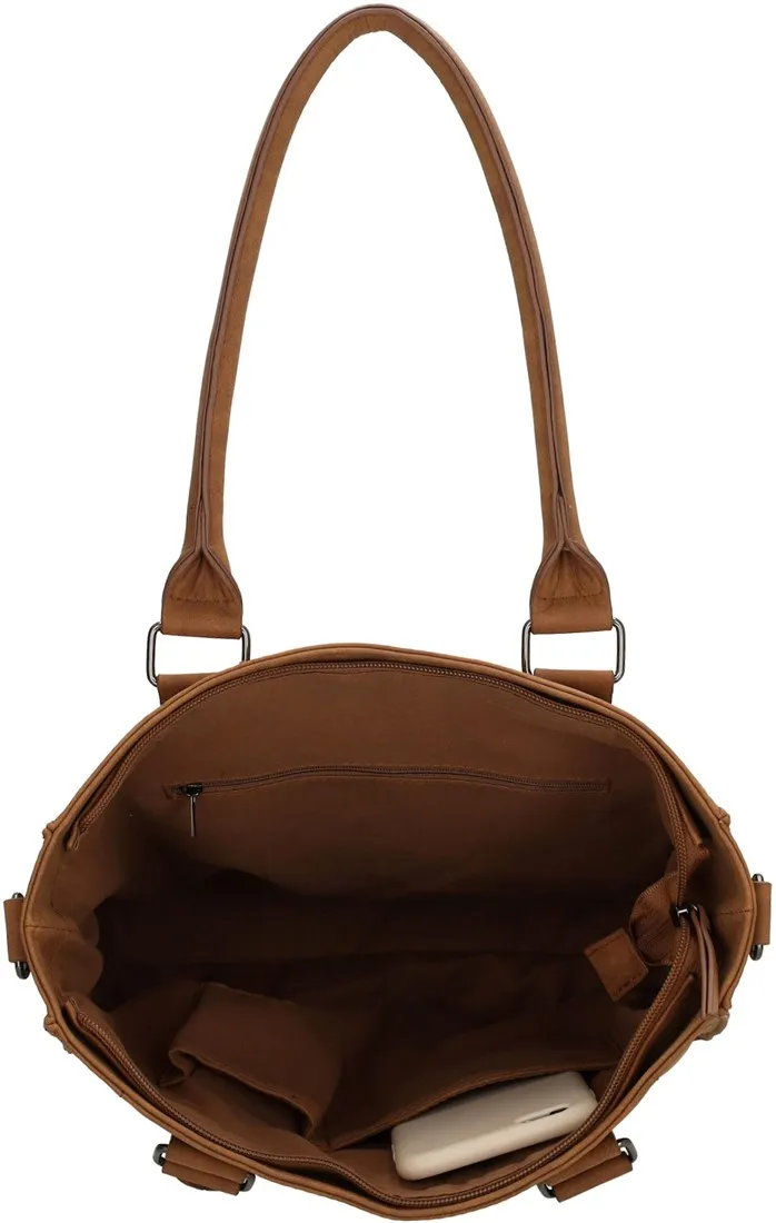 BEAGLES CABRERA SHOPPER  COGNAC
