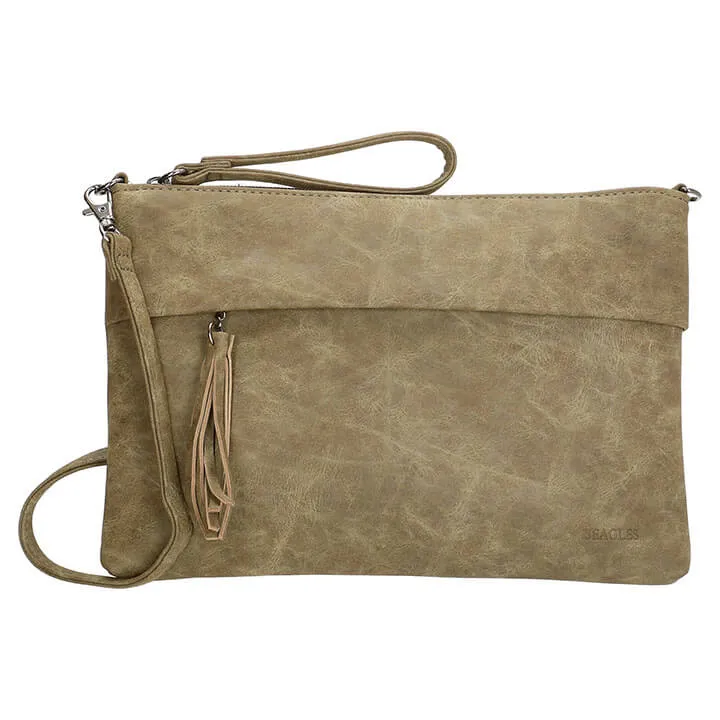 Beagles Clutch / Schoudertas Olijf Groen