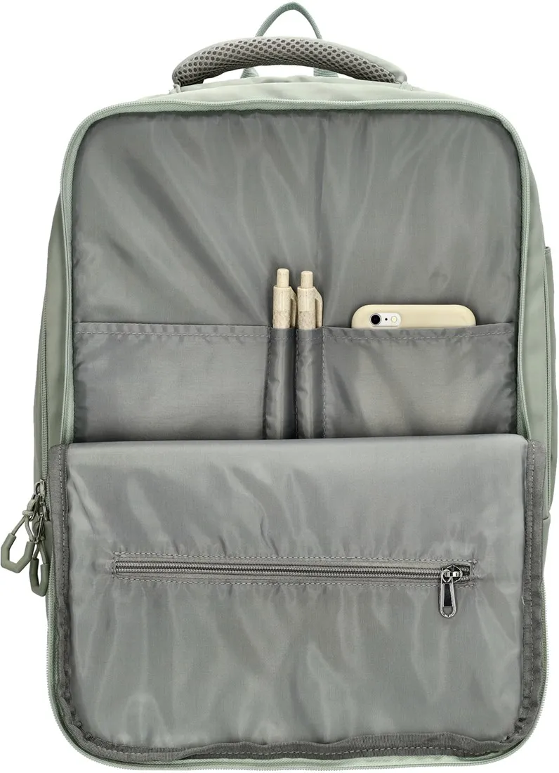 BEAGLES ORIGINALS CHIBA LAPTOP RUGZAK  15, 6 INCH  LICHTGROEN
