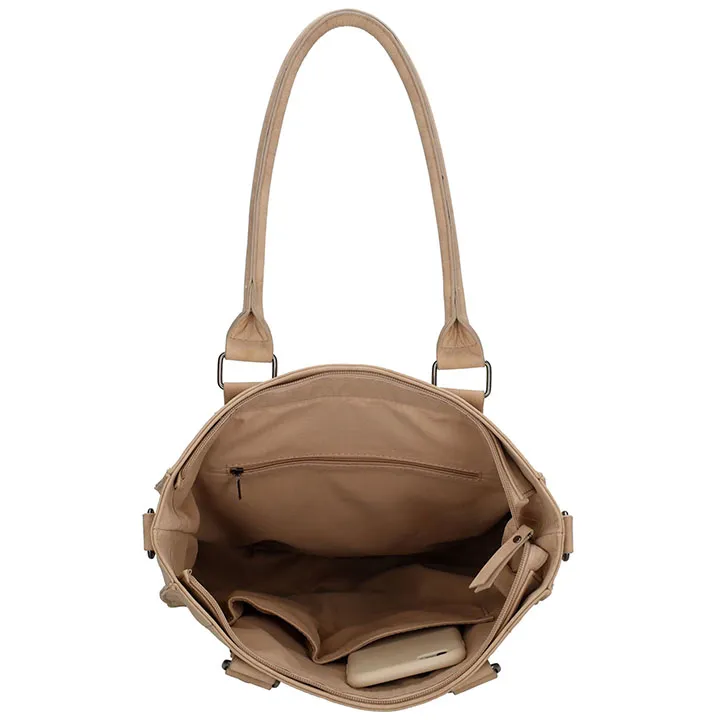 Beagles Shopper/Schoudertas Cabrera Licht Taupe