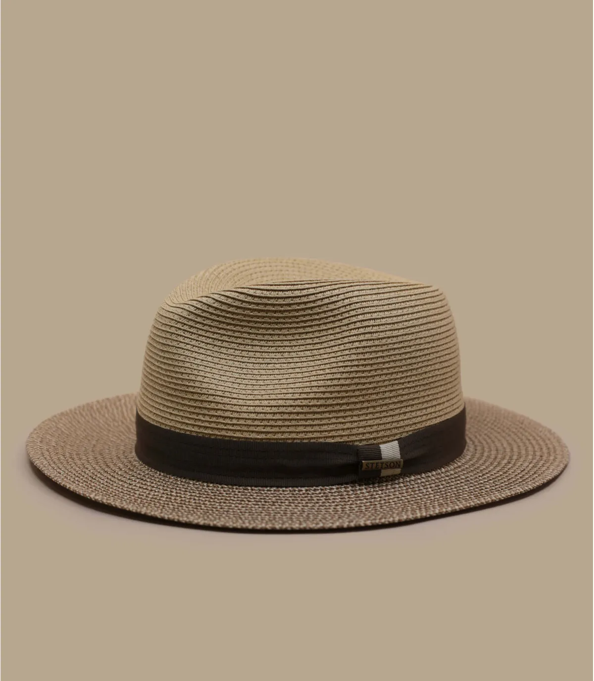 Beige fedora stetson hoed Traveller Toyo beige brown mix