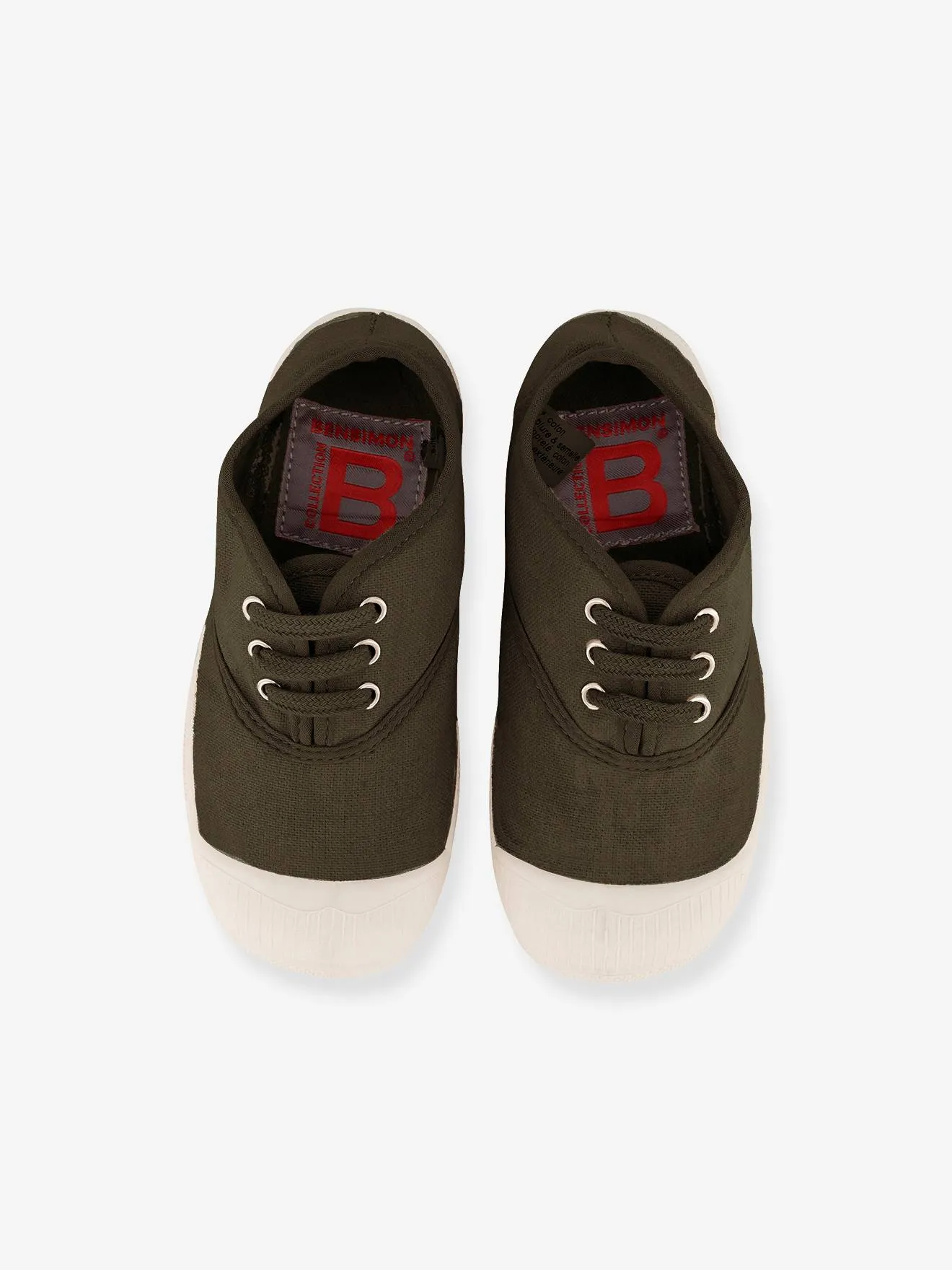 BENSIMON  KATOENEN TENNISSCHOENEN VOOR KINDEREN MET VETERSLUITING BENSIMON®  WIT