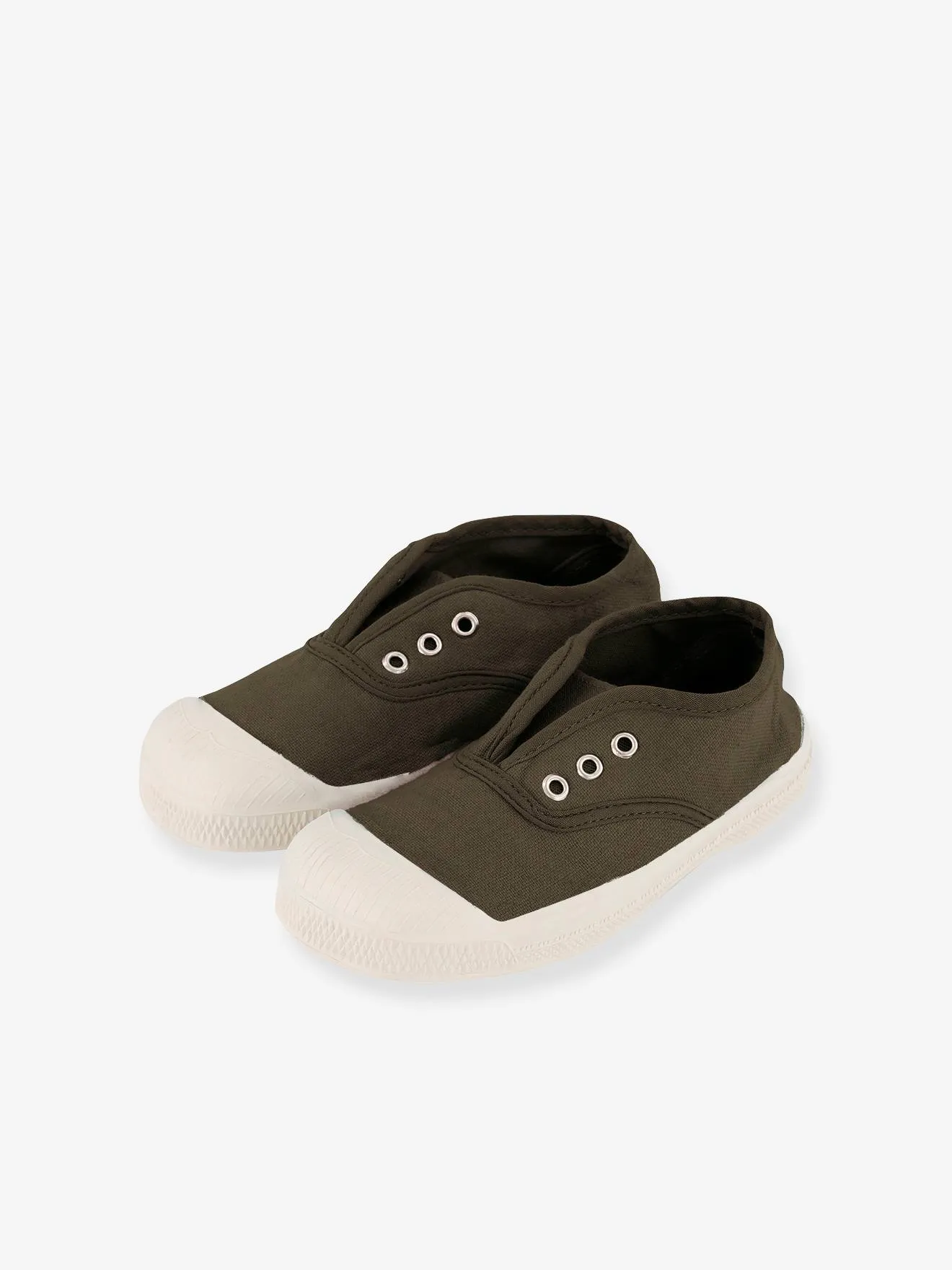 BENSIMON  KATOENEN TENNISSCHOENEN VOOR KINDEREN MET VETERSLUITING ELLY BENSIMON®  BEIGE