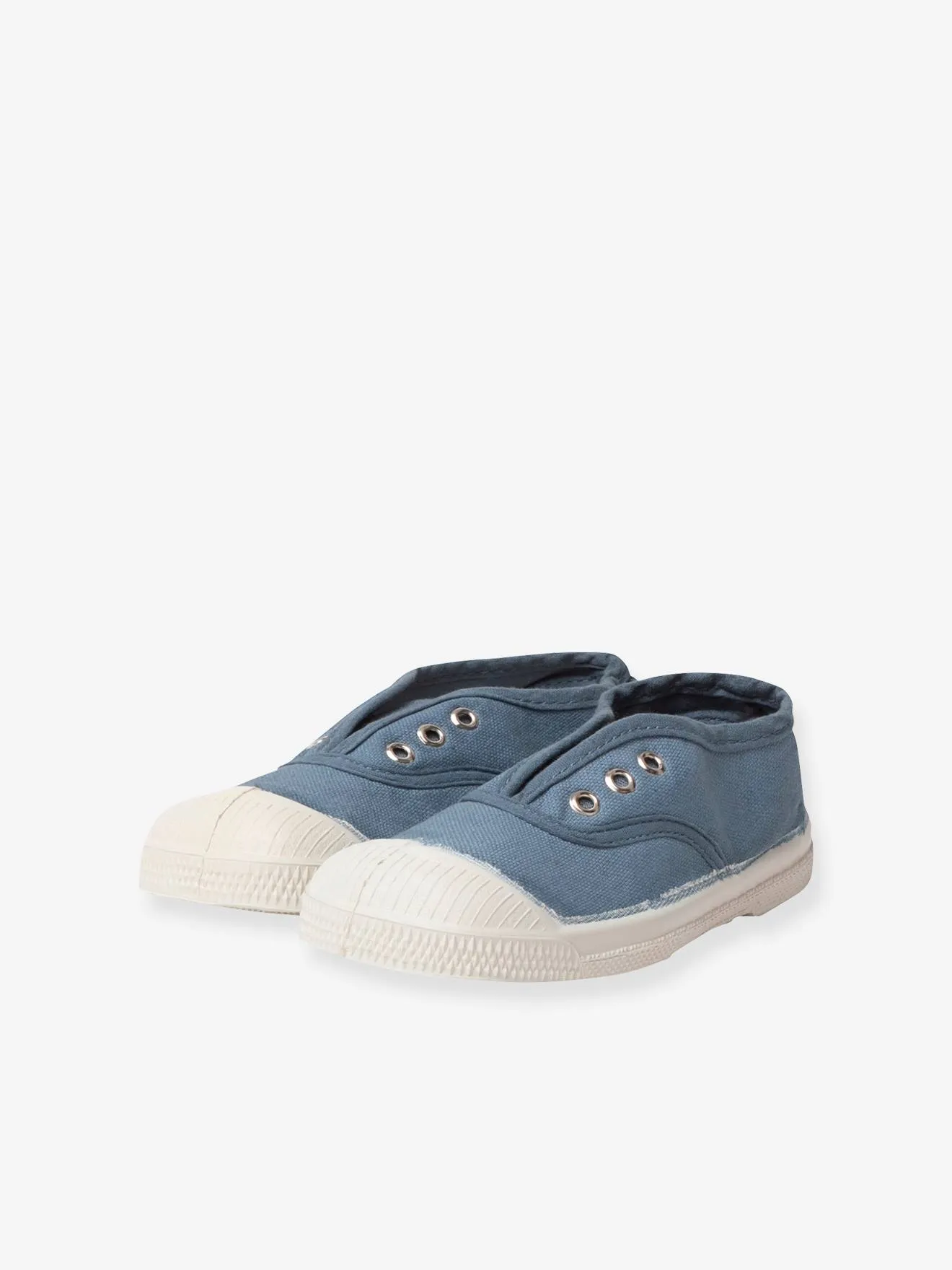 BENSIMON  KATOENEN TENNISSCHOENEN VOOR KINDEREN MET VETERSLUITING ELLY BENSIMON®  JEANSBLAUW