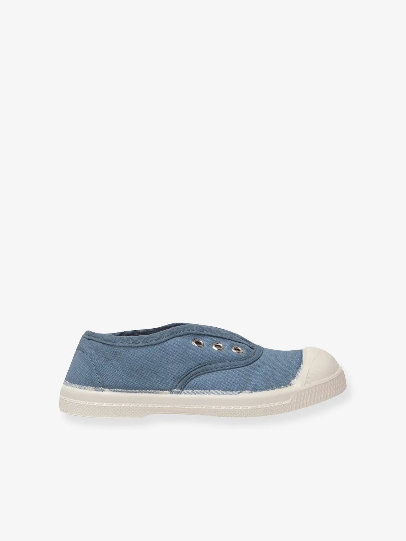 BENSIMON  KATOENEN TENNISSCHOENEN VOOR KINDEREN MET VETERSLUITING ELLY BENSIMON®  MARINEBLAUW