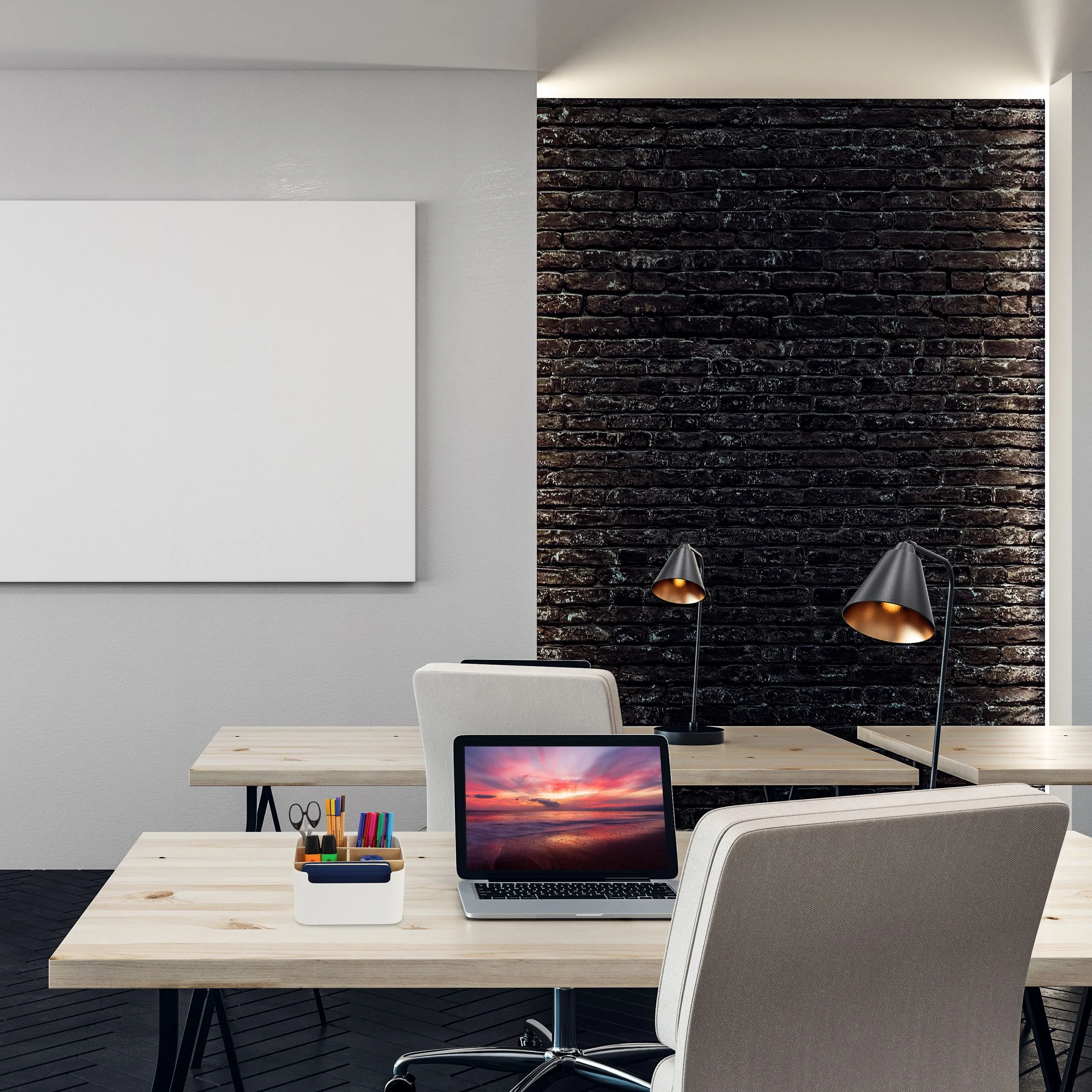Bureau organizer met 5 vakjes