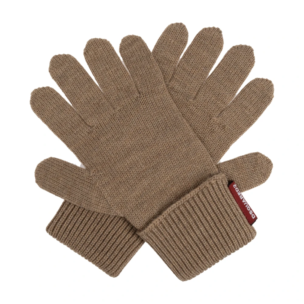 Dsquared2 Set: Hoed en Handschoenen Beige Dames