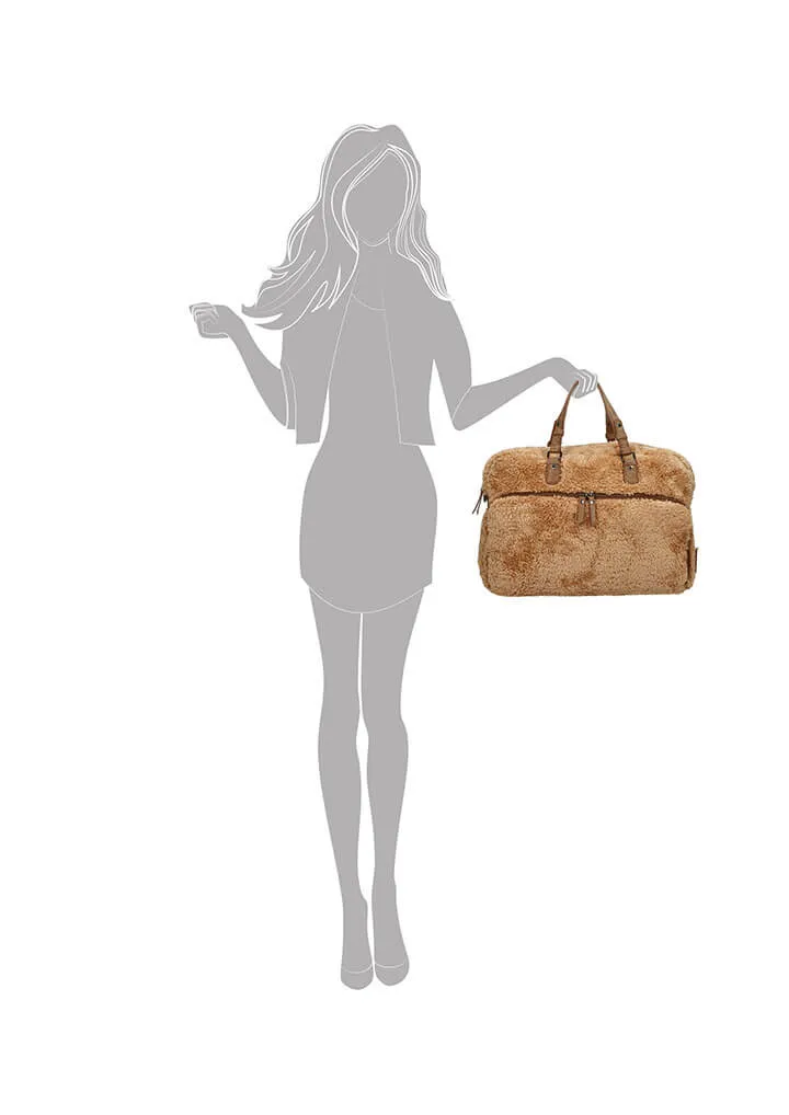 Enrico Benetti Fluffy Teddy Luiertas Camel | Diaper Bag