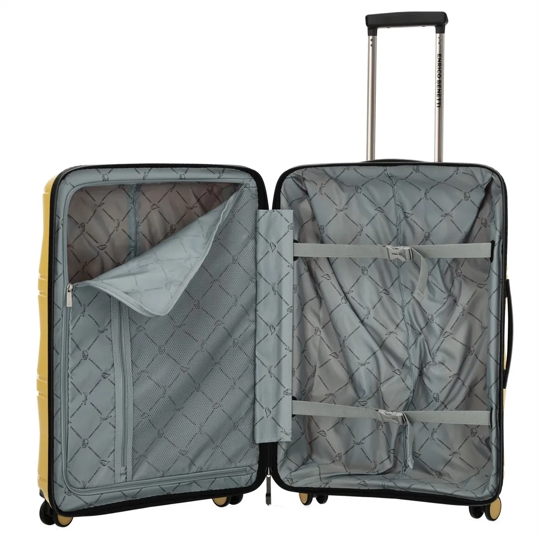 ENRICO BENETTI KINGSTON MIDDELGROTE KOFFER  67 CM  67 LITER  TSA SLOT  GEEL