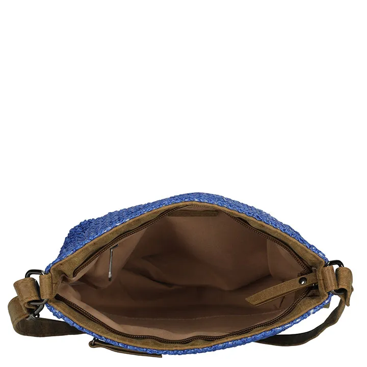 ENRICO BENETTI RIETEN SCHOUDERTAS IBIZA STEEL  BLUE