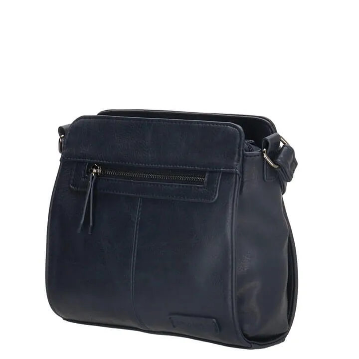 Enrico Benetti Schoudertas Caen Navy Blauw