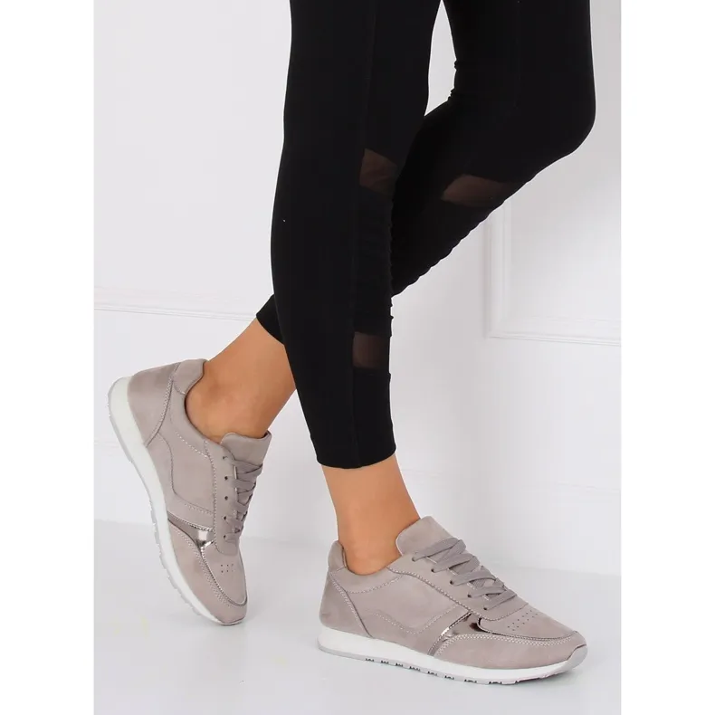 Grijze sportschoenen LR88082 Grijs