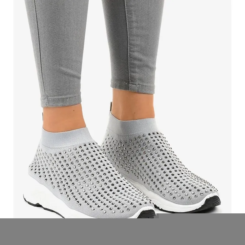 Grijze sportschoenen met LG27 zirconia's grijs