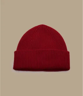 hoed revers rood angora Barra garnet