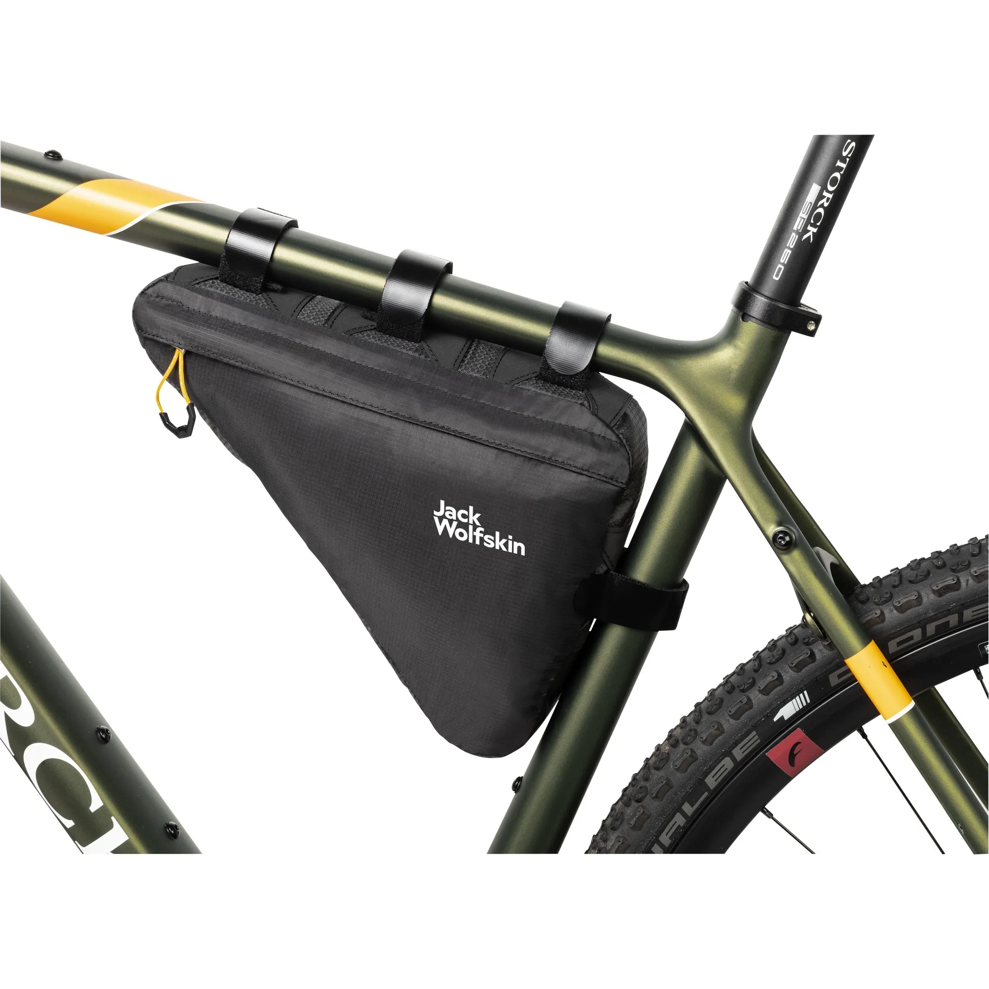 JACK WOLFSKIN MOROBBIA TRIANGLE BAG FIETSMAND/TAS (ZWART, 2 LITER)