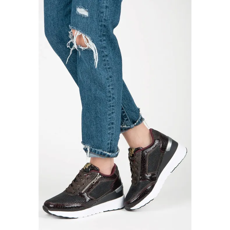 Kylie Sportschoenen op een sleehak veelkleurig