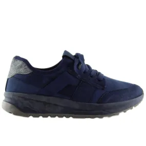 Marineblauwe sportschoenen X-9733 Blauw