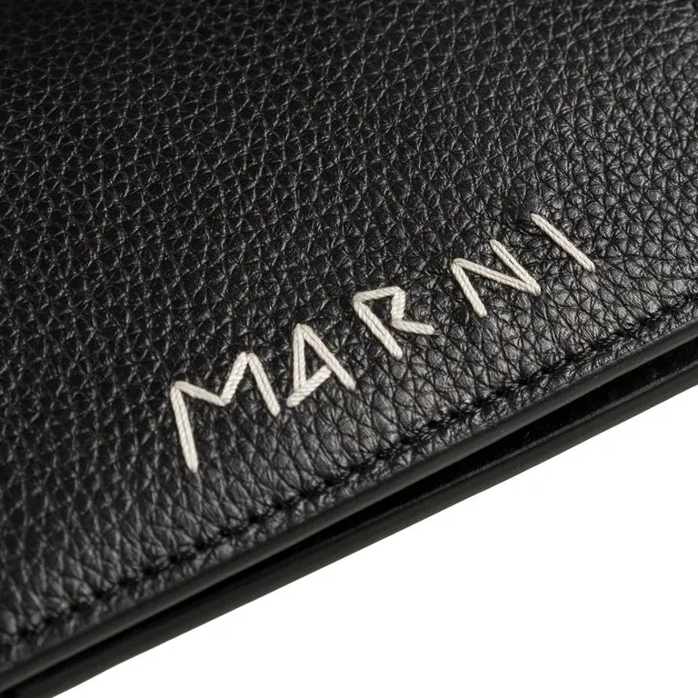 Marni Leather Bifold Wallet Black