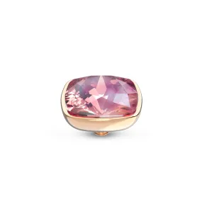 Melano Twisted Circular Steentje Crystal Maroon Rosé