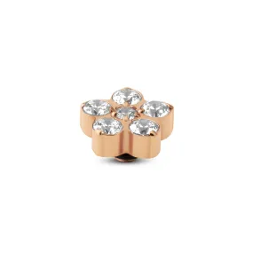 Melano Twisted Frozen Star CZ Steentje Crystal Rosé