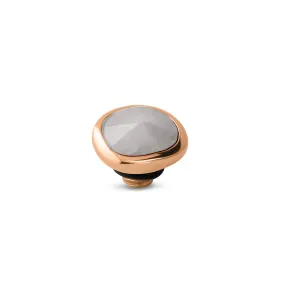 Melano Twisted Gemstone Cloud Steentje White Jade | Rosé