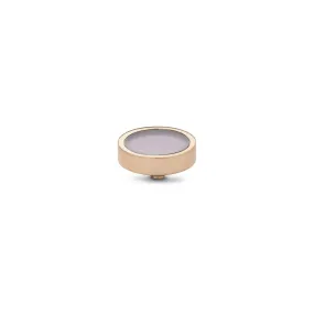 Melano Twisted Gemstone Plate Steentje Roze Quartz | Rosé