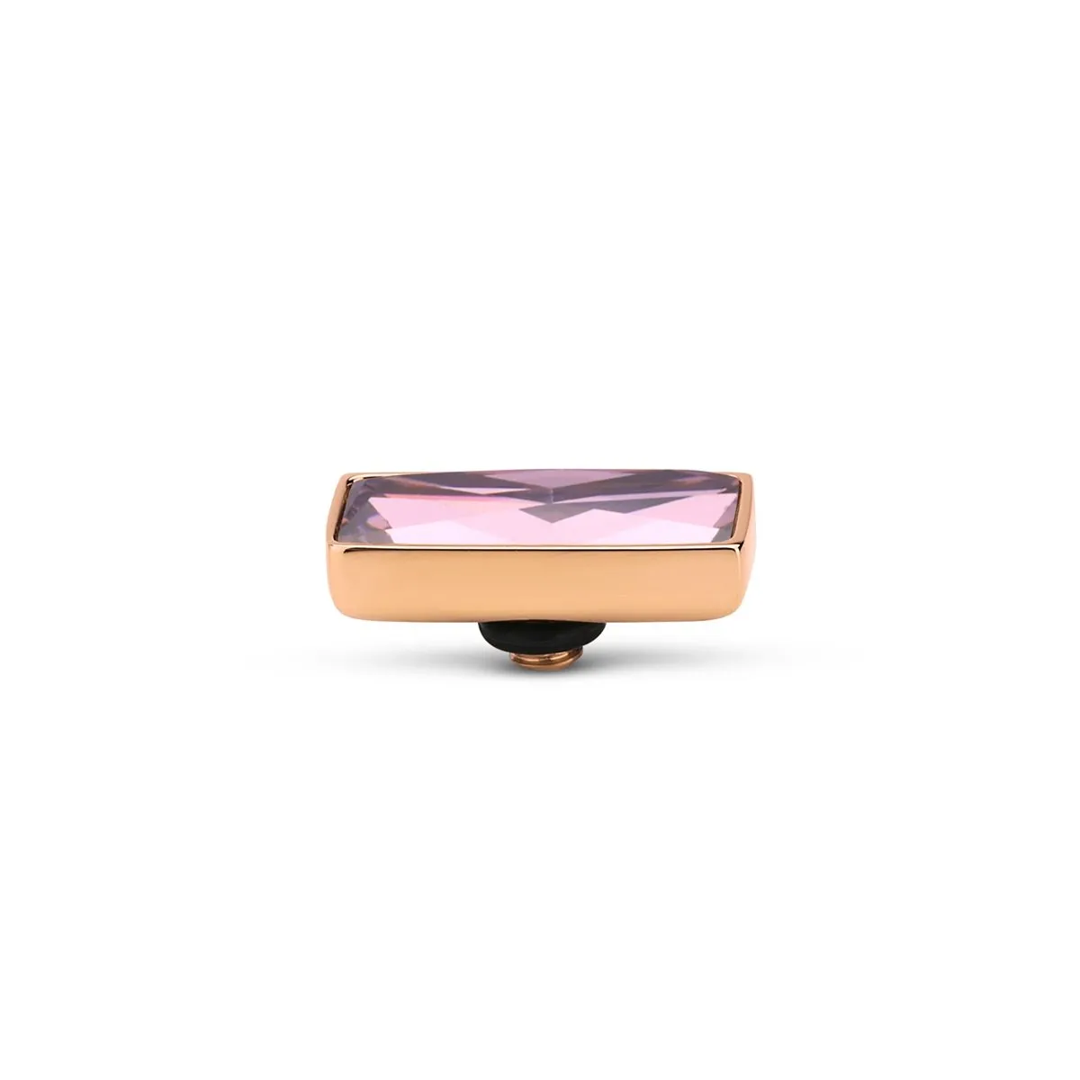 Melano Twisted Rectangle Steentje Pink | Rosé