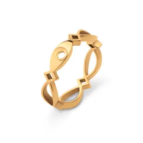 Melano Twisted Ring Trix Goud