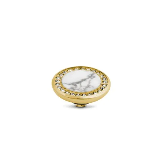Melano Vivid Crystal Gem Steentje Howlite Goud