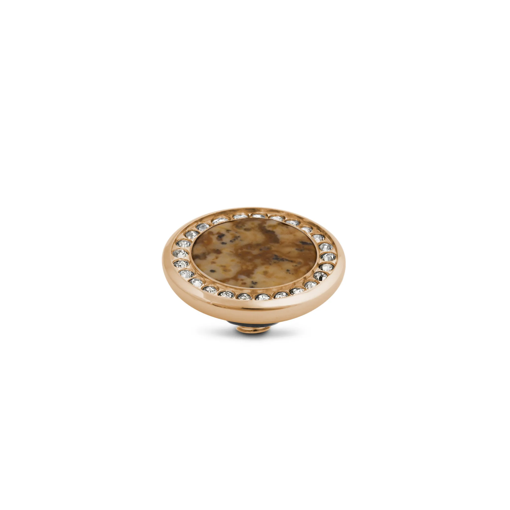 Melano Vivid meddy Crystal Gemstone Fossil Coral Rosékleurig