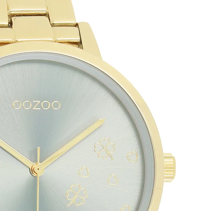 OOZOO Timepieces Horloge Goud/Groen | C11123