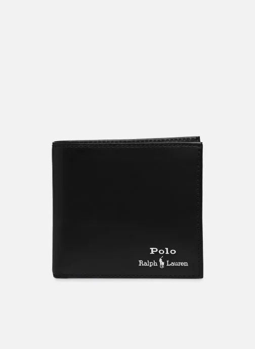      POLO RALPH LAUREN GLD FL BFCWALLETSMOOTH LEATHER  ZWART   