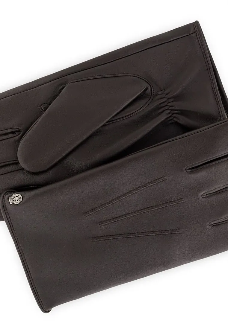 ROECKL RIGA LEREN HEREN HANDSCHOENEN MAAT 9  COFFEE