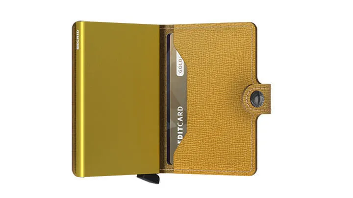 Secrid Mini Wallet Portemonnee Crisple Ochre