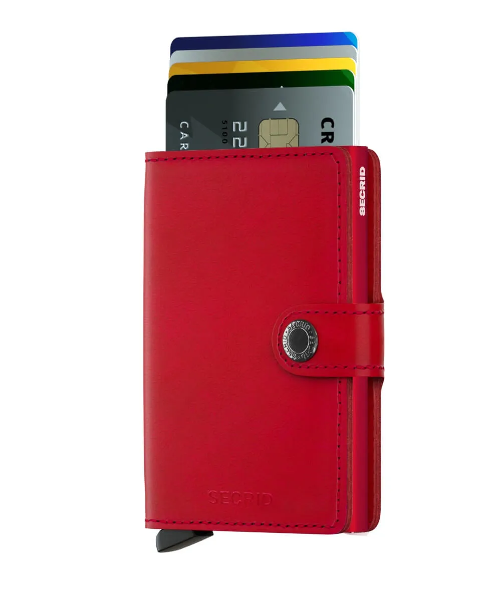 SECRID MINI WALLET PORTEMONNEE ORIGINAL RED  RED