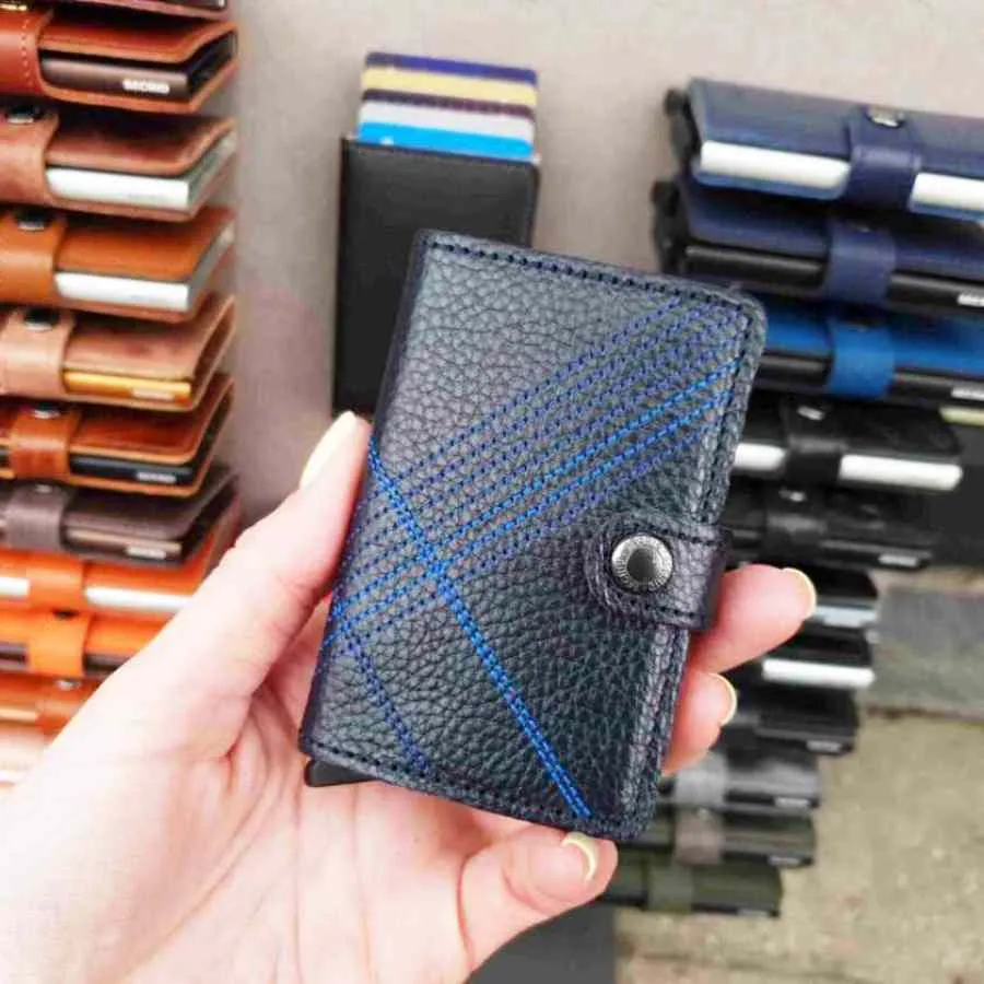 Secrid Miniwallet Stitch Linea Navy