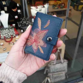 Secrid Miniwallet Stitch Magnolia Petrolio