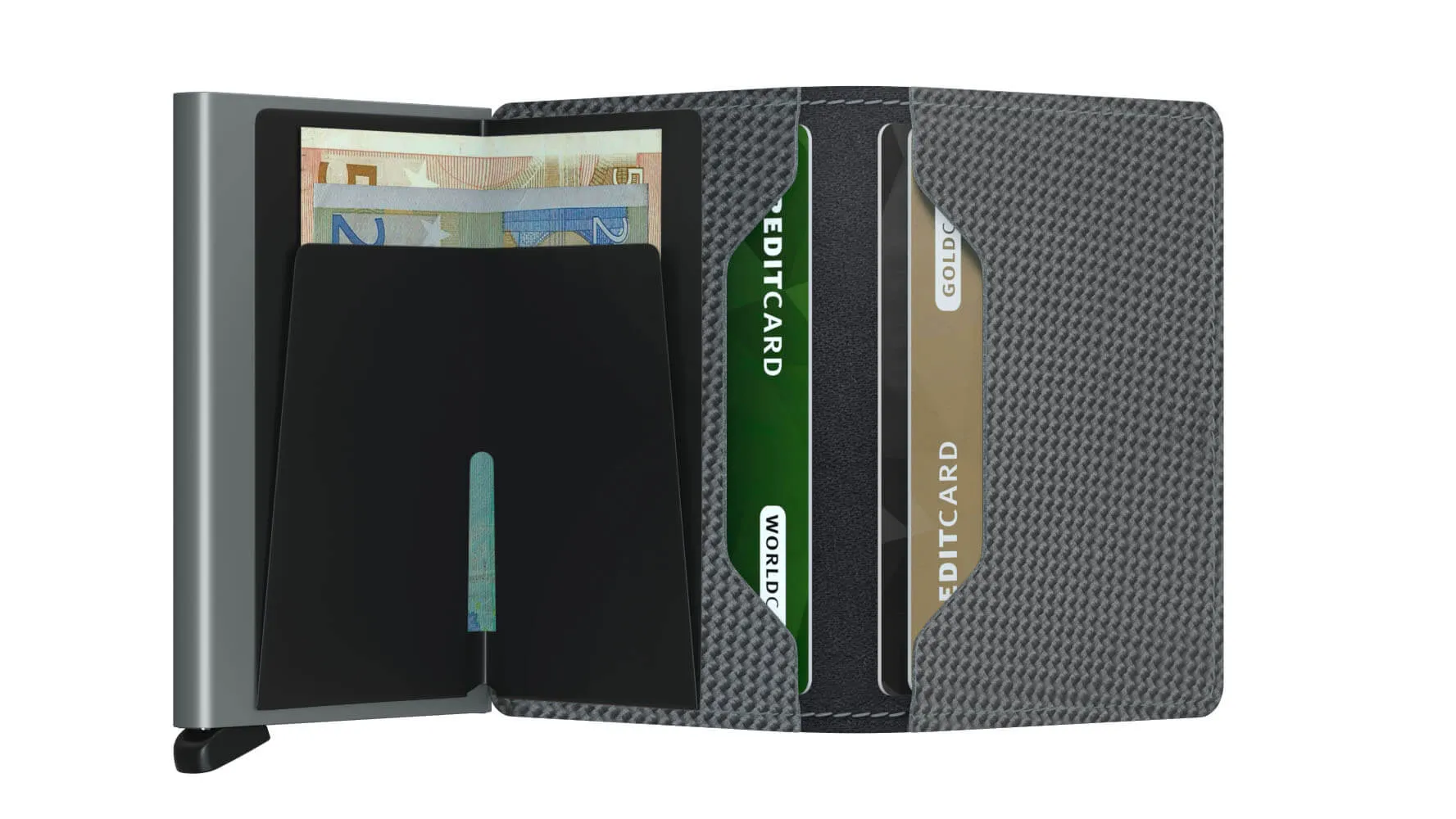 Secrid Slim Wallet Portemonnee Carbon Cool Grey