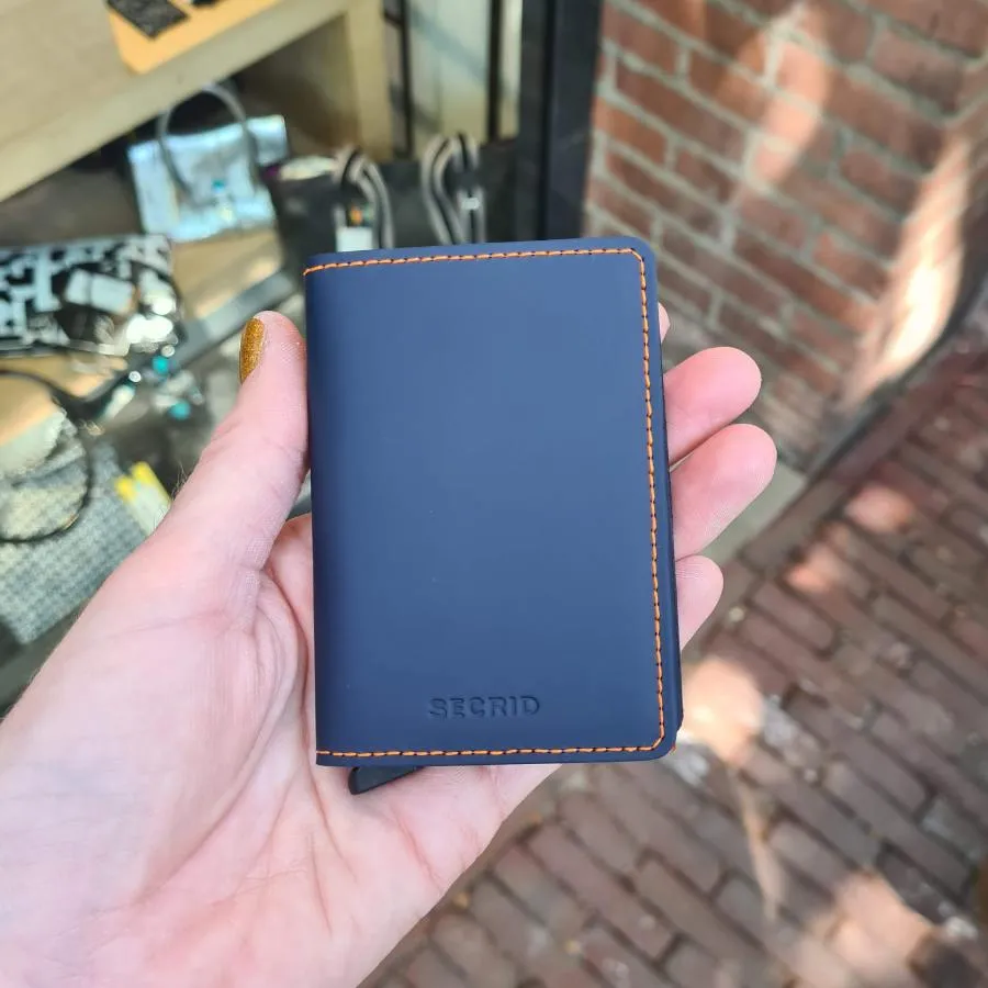 Secrid Slimwallet SM Nightblue & Orange