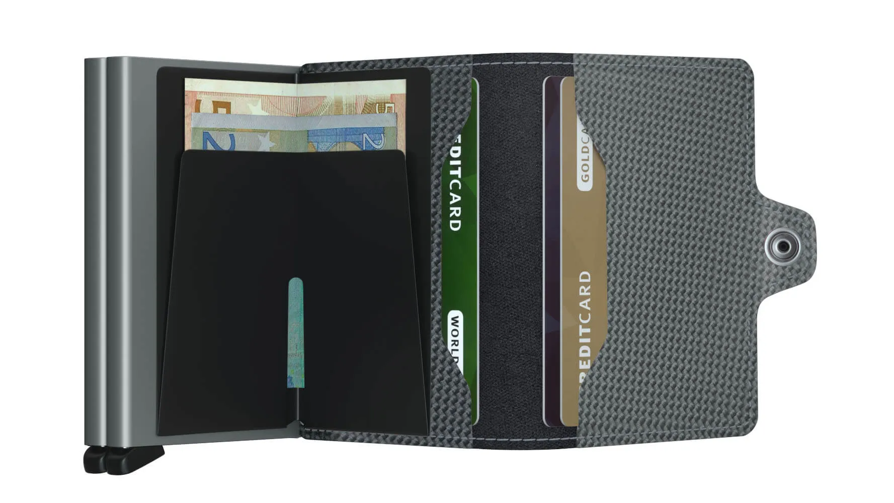 Secrid Twin Wallet Portemonnee Carbon Cool Grey