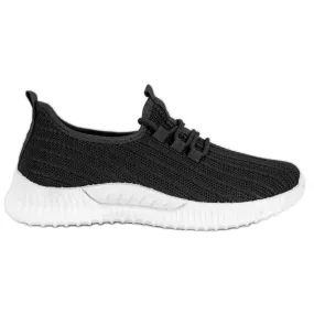 SHELOVET Textiel sportschoenen zwart