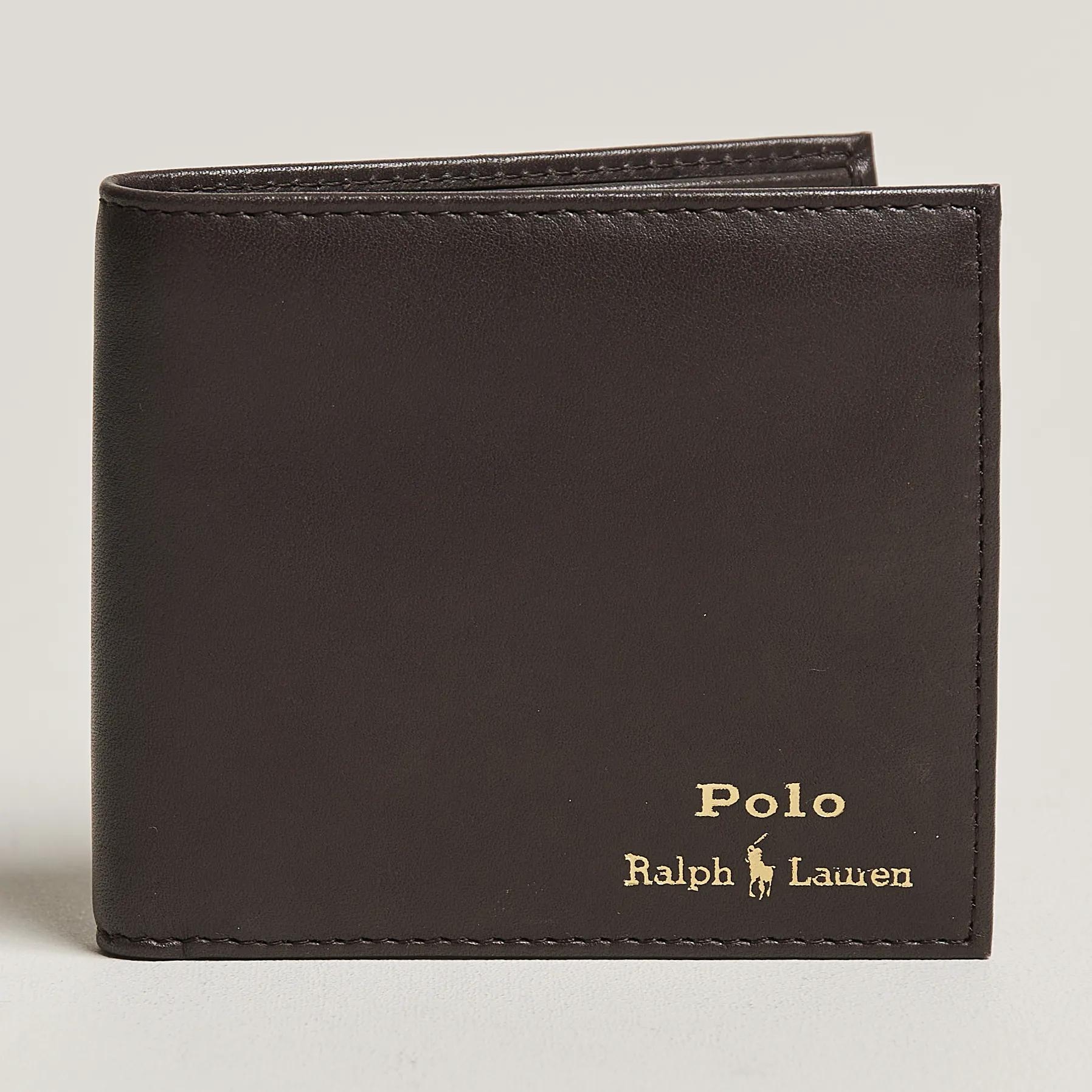 Smooth Leather Wallet Brown