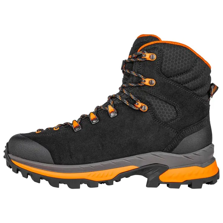 TREK EN BERGSCHOENEN LOWA CORVARA GORETEX MID BLACK ORANGE