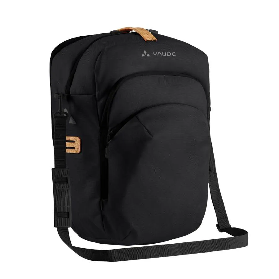 Vaude eBack Single Black fietstas gerecycled
