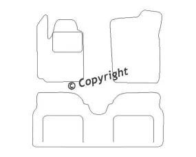 Velours mattenset Renault Megane Scenic met vakjes 1997-1999