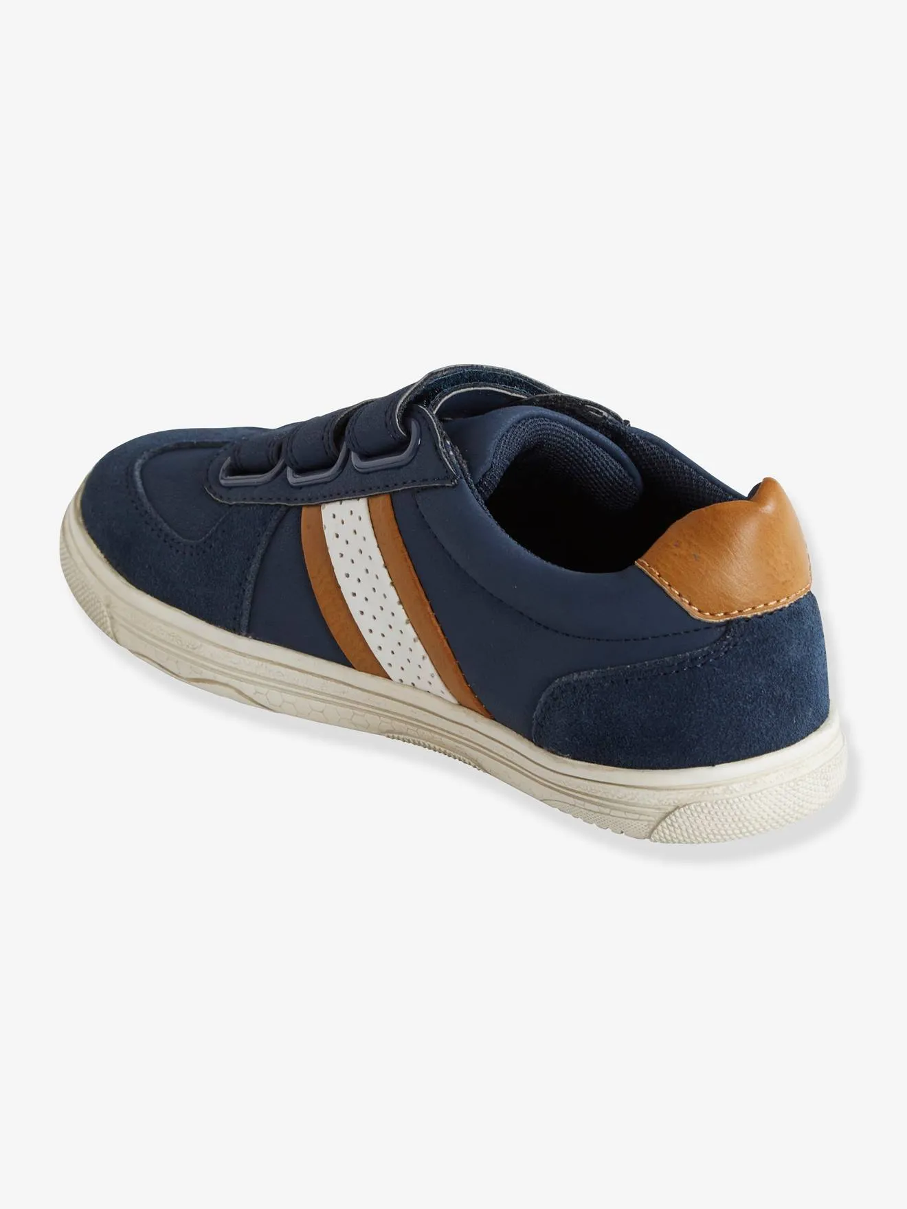 VERTBAUDET  TENNISSCHOENEN MET KLITTENBAND VOOR JONGENS  NAVY