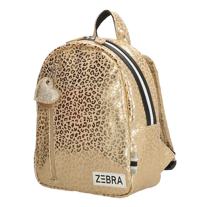 Zebra Trends Girls Rugzak Gold Leopard