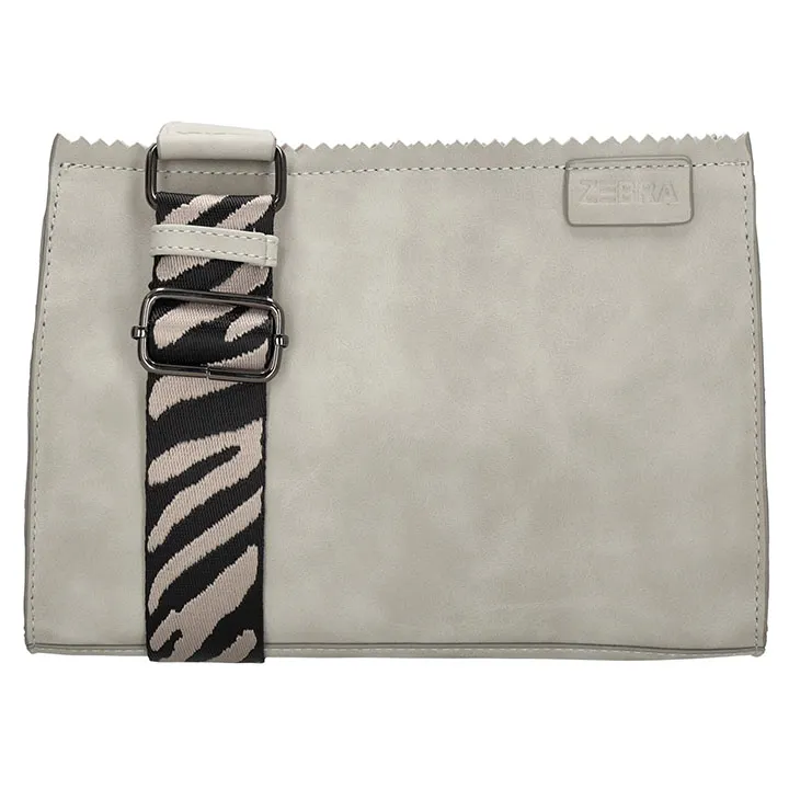 Zebra Trends Schoudertasje Merel Mid Grijs